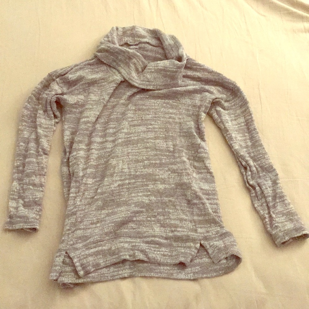 Aerie, impossibly soft grey cowl neck sweater